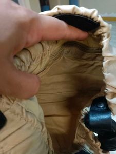 Chic Cream Ruched Handbag