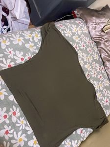 Olive Green Casual Top