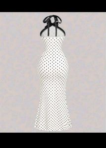 Savana Polka Dot Backless Bodycon Dress