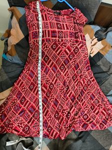 Red Printed Kurti