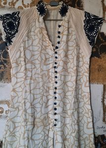 Beautiful Embroidered Pure Fabric Kurti By ODHNI