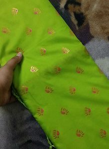 Lime Green Bangalore Pure Silk Saree