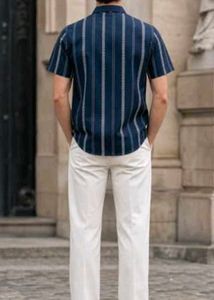 Men's Striped Short Sleeve Shirt😍💙