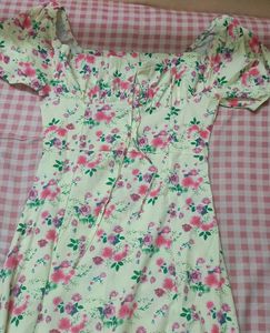 Newme Beige floral dress