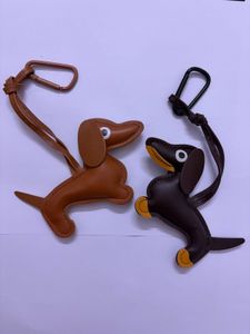 Cute Dachshund Dog Keychain Charms