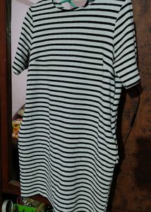 Chic Striped Mini Dress
