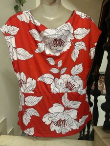 Vibrant Floral Wrap Top