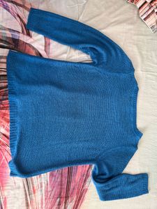 Cozy Blue Knit Sweater