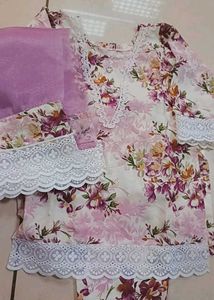 Floral Kurta Set with Dupatta