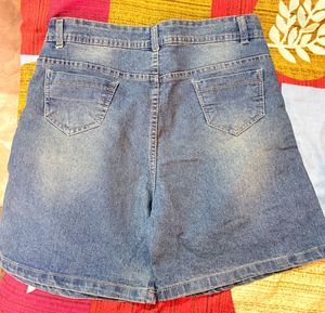 Classic Blue Denim Shorts