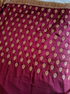 Elegant Embroidered Silk Saree