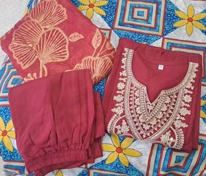 Brand New Embroidered Kurta Set with Dupatta
