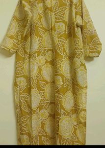 Yellow Floral Kurta Set