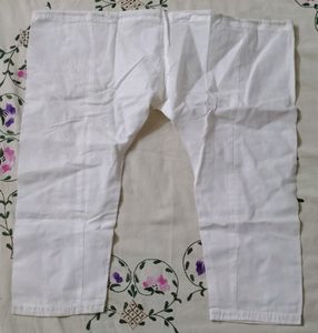White Cotton Pajama Pants
