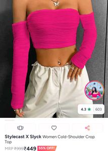 Off-Shoulder Crop Top