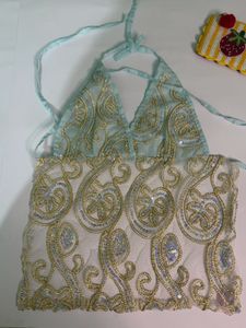 Boho Beaded Halter Top