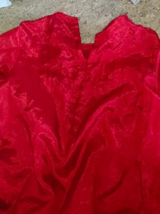 Elegant Red Silk  top pant