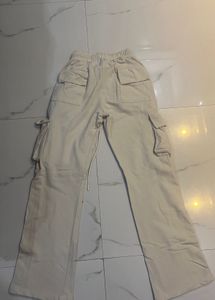 Cream Cargo Pants