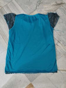 Boho Crochet Lace Overlay Top