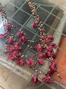 Boho Beaded Tassel Necklace