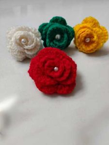 Handmade Crochet Flower Hair rubbers