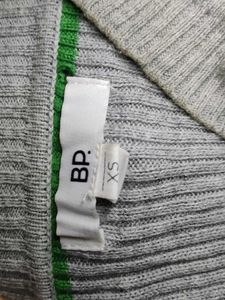 Striped Turtleneck Knit Sweater