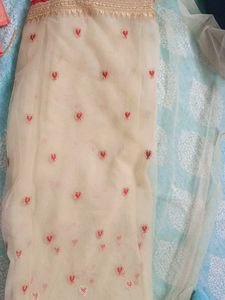 Red Embroidered Saree Blouse