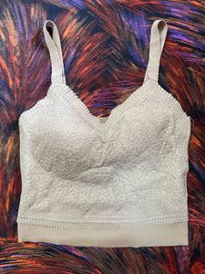 Lace Trimmed Comfort Bra Top