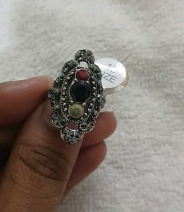 Boho Blue Stone Statement Ring