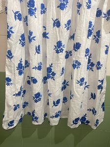 Blue Floral Print Kurta