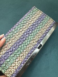 Chic Woven Clutch Wallet