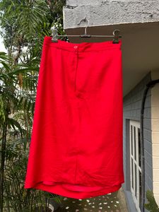 Rich Red Skirt