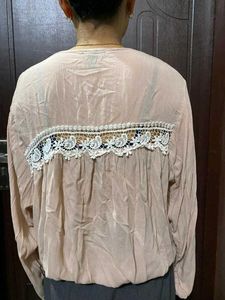 Blouse with Lace Detail