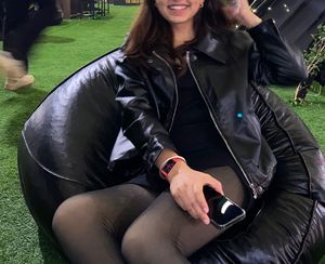Stylish Black Faux Leather Jacket
