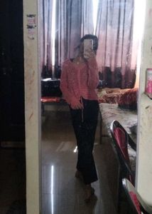 Crochet Knit Tie-Front Top