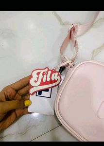 Pink Fila Crossbody Bag