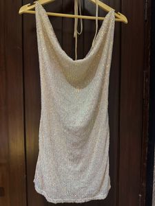 Sparkly Halter Neck Dress