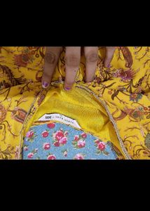 Yellow Paisley Print Blouse