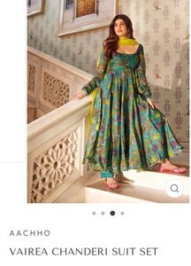 Vairea Chanderi Suit Anarkali Style Dress