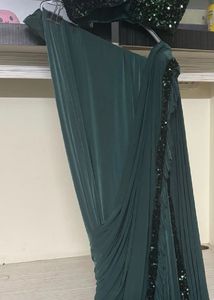 Ready to Wear Sequins Saree and Blouse Set