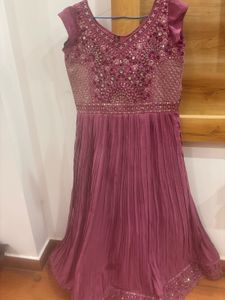 Embellished Anarkali Gown with Hand Worked Embelli
