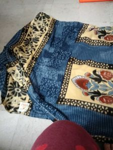 Cozy Blue &amp; Yellow Printed Bedding Set