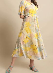 Floral Print Midi Dress