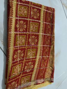 Red & Gold Saree