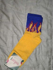 Yellow Flame Socks
