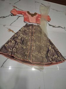 Elegant Girls Ethnic Lehenga Choli Set