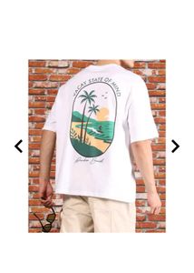 Vacay Energy White Graphic Tee