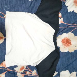 Classic White &amp; Black Raglan T-Shirt