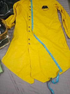 wedding partywear yellow kurta size 38