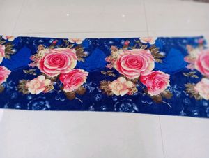 Floral Print Fleece Fabric Pieces Super Soft Stole